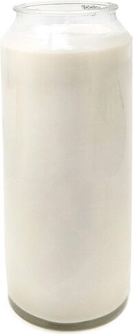 Hyoola 9 Day White Prayer Candle in Glass Jar- 2 Pack - Memory Candle for Religious, Memorial, Vigil and Emergency - 100% Vegetable Oil Wax in Saudi Arabia