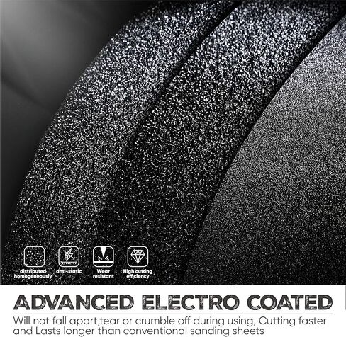 Augtouf Fine Grit Wet Sandpaper, 120 to 600 Grit Sand Paper for Wood, Metal, Resin, Automotive, Plastic - 9x3.6 Inches (30 Pcs) in Kuwait