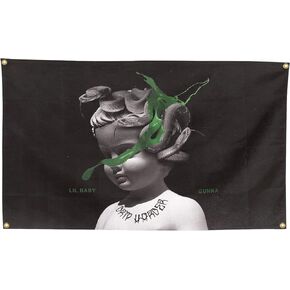 "Lil Baby Flags 3 * 5 Feet Album Cover With Four Brass Eyelets for Room Aesthetic Wall Art Bedroom Decor " in Saudi Arabia