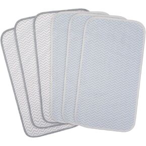 BlueSnail Ultra Soft and Absorbt Quilted Waterproof Changing Pad Liner 3pk (Gray) in Kuwait