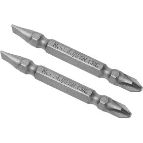 Kozelo 2pcs Double Ended Bits - [2.5 Inch x H1/4 x PH2/SL6] Magnetic Phillips & Slotted Screwdriver for Pneumatic or Power Tool Use, S2 Steel in Saudi Arabia