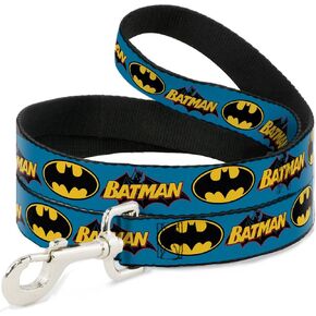 Dog Leash Vintage Batman Logo Bat Signal Blue 4 Feet Long 0.5 Inch Wide in Kuwait