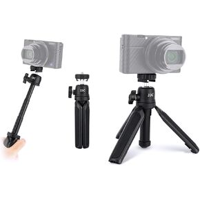 Extendable Camera Mini Tripod,3 Sections 360°Pan and 90°Tilt Selfie Stick Tripod for Canon G7X Mark III G7X Mark II Sony ZV-1 RX100 VII RX VI Ricoh GR3 GR2 Olympus TG-5 TG-4 Fuji Fujifilm XF10 in Kuwait