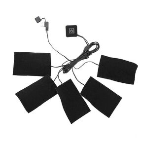 وسادة تسخين الملابس، وسادة تسخين كهربائية USB، خمس وسادات تسخين، عنصر تسخين قابل للتعديل، أداة تسخين درجة الحرارة لتخفيف الألم، تدفئة المنزل in Saudi Arabia