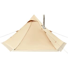 KingCamp Hot Tent with Stove Jack, 4 Season Cotton Tipi Tent for Camping, Lightweight Portable with Carry Bag, Foldable Snow Skirt, Set-up Rainfly, Glamping Hiking Backpacking, Windproof, Rainproof in Saudi Arabia