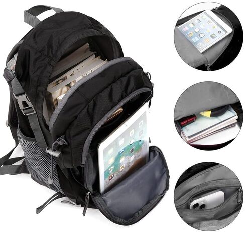 حقيبة ظهر لركوب الدراجات من ONETOALL، حقائب ظهر مقاومة للماء لركوب الدراجات، حقيبة ظهر صغيرة للسفر والمشي لمسافات طويلة سعة 20 لتر، حقائب نهارية خفيفة الوزن للرجال والنساء in Kuwait