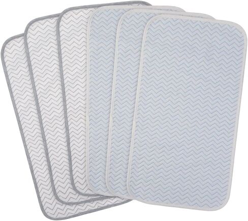 BlueSnail Ultra Soft and Absorbt Quilted Waterproof Changing Pad Liner 3pk (Gray) in Kuwait