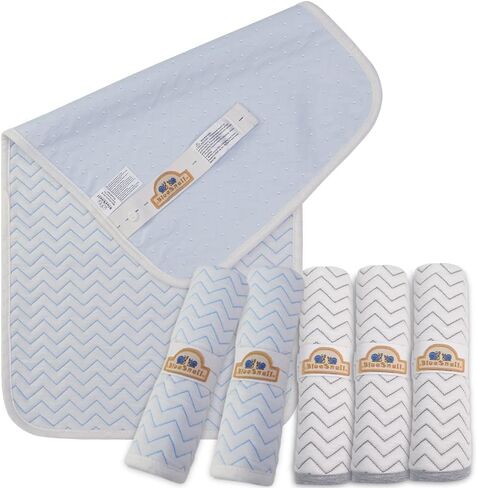 BlueSnail Ultra Soft and Absorbt Quilted Waterproof Changing Pad Liner 3pk (Gray) in Kuwait