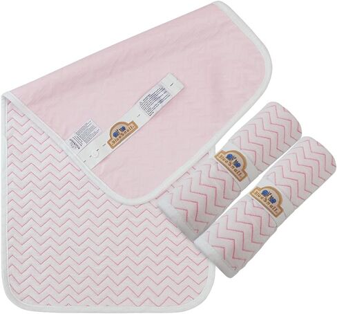 BlueSnail Ultra Soft and Absorbt Quilted Waterproof Changing Pad Liner 3pk (Gray) in Saudi Arabia