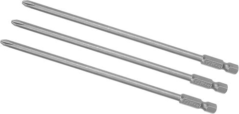 Kozelo 3pcs Phillips Screwdriver Bit - [6 Inch x H1/4 x 4.5mm x PH2] Hex Shank Magnetic Cross Batch Head for Pneumatic or Power Tool Use, S2 Steel in Saudi Arabia