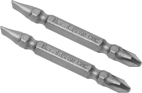 Kozelo 2pcs Double Ended Bits - [2.5 Inch x H1/4 x PH2/SL6] Magnetic Phillips & Slotted Screwdriver for Pneumatic or Power Tool Use, S2 Steel in Saudi Arabia