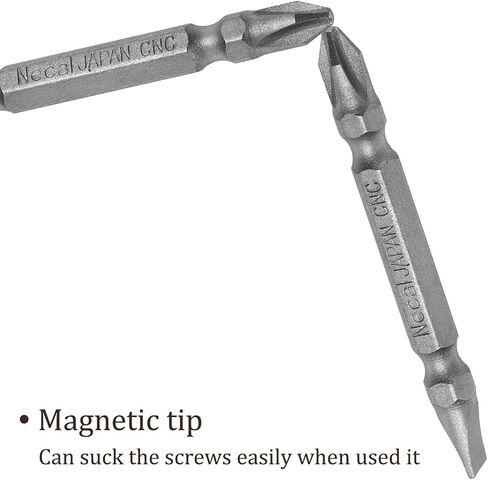 Kozelo 2pcs Double Ended Bits - [2.5 Inch x H1/4 x PH2/SL6] Magnetic Phillips & Slotted Screwdriver for Pneumatic or Power Tool Use, S2 Steel in Saudi Arabia