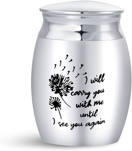 SBI Jewelry Women Men Small Cremation Urns for Human Ashes Wife Husband Family Friend Bring Back from Heaven Fiancee Boyfriend Girlfriend Life Partner Memorial Holder Keepsake Gift for Funeral in Saudi Arabia
