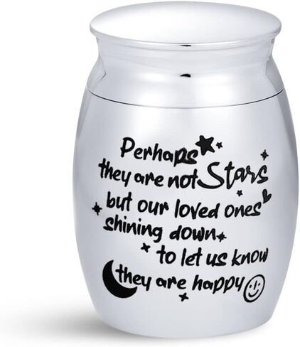 SBI Jewelry Women Men Small Cremation Urns for Human Ashes Wife Husband Family Friend Bring Back from Heaven Fiancee Boyfriend Girlfriend Life Partner Memorial Holder Keepsake Gift for Funeral in Saudi Arabia