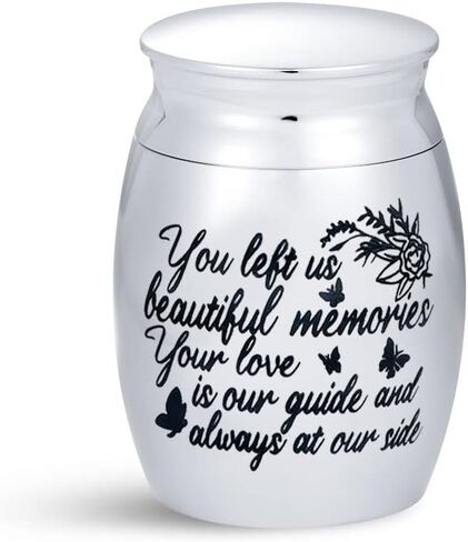 SBI Jewelry Women Men Small Cremation Urns for Human Ashes Wife Husband Family Friend Bring Back from Heaven Fiancee Boyfriend Girlfriend Life Partner Memorial Holder Keepsake Gift for Funeral in Saudi Arabia