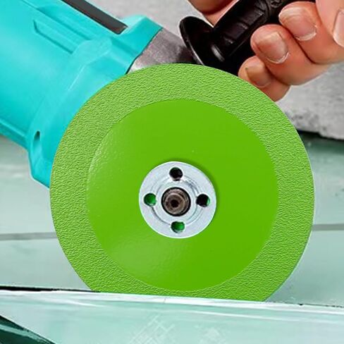 6 PCS Glass Ceramic Cutting Disc - 4'' Diamond Cutting Blade, Ultra-Thin Saw Blade Wheel for Angle Grinder Ultra-Thin Saw Blade for Grinding of Glass Tile Porcelain Jade Crystal in Saudi Arabia