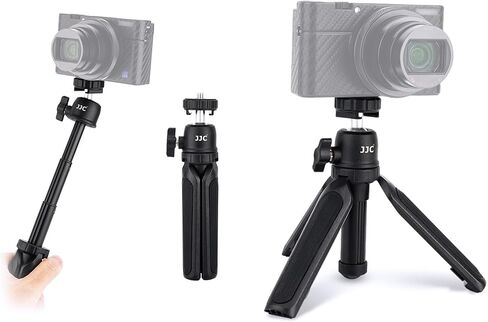 Extendable Camera Mini Tripod,3 Sections 360°Pan and 90°Tilt Selfie Stick Tripod for Canon G7X Mark III G7X Mark II Sony ZV-1 RX100 VII RX VI Ricoh GR3 GR2 Olympus TG-5 TG-4 Fuji Fujifilm XF10 in Kuwait