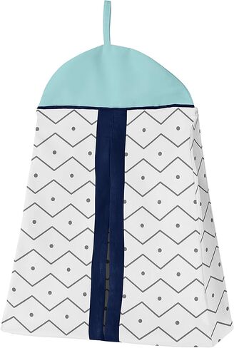 Sweet Jojo Designs Navy Blue and Green Modern Dinosaur Baby Boys or Girls 4 Piece Crib Bedding Set for Mod Dino Collection in Saudi Arabia