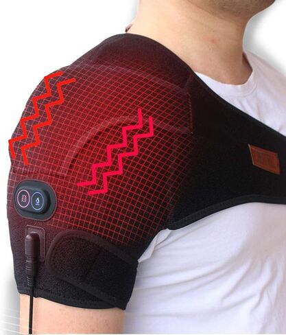 كرياتريل دعامة لف كتف ساخنة للتدليك، وسادة تدفئة للعلاج الحراري للكتف لتخفيف الام العضلات، الكتف المجمد، التهاب كيسي، التهاب الاوتار، الكفة الدوارة in Kuwait