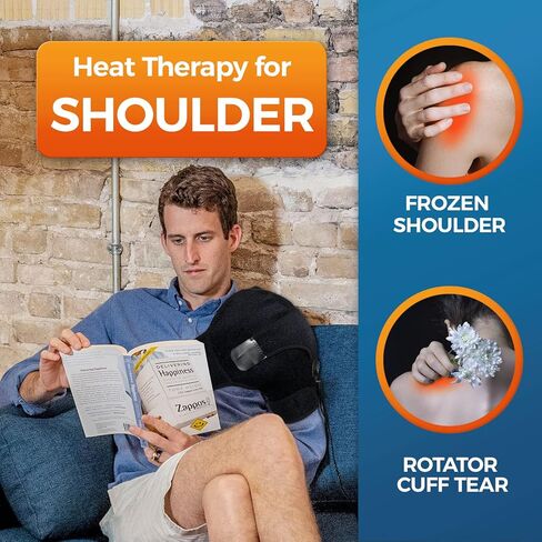 كرياتريل دعامة لف كتف ساخنة للتدليك، وسادة تدفئة للعلاج الحراري للكتف لتخفيف الام العضلات، الكتف المجمد، التهاب كيسي، التهاب الاوتار، الكفة الدوارة in Kuwait