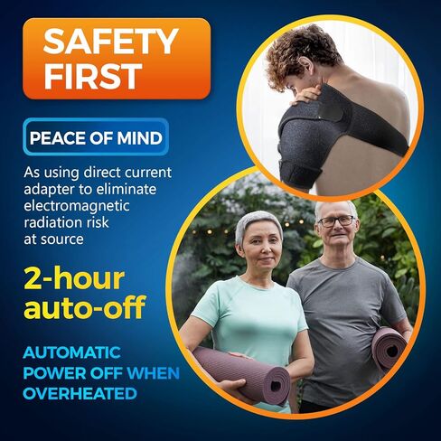 كرياتريل دعامة لف كتف ساخنة للتدليك، وسادة تدفئة للعلاج الحراري للكتف لتخفيف الام العضلات، الكتف المجمد، التهاب كيسي، التهاب الاوتار، الكفة الدوارة in Kuwait