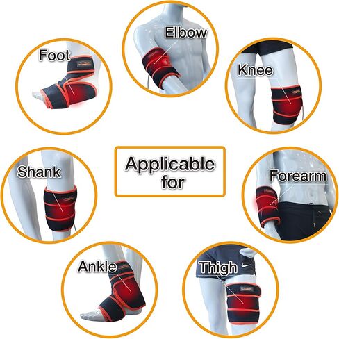 Far Infrared Heating Brace with Heating/PW150l Thermal Pad for CTS, Muscle Strain, Knee, Plantar Fascists, Achilles Tendon and Limbs Pain in Kuwait