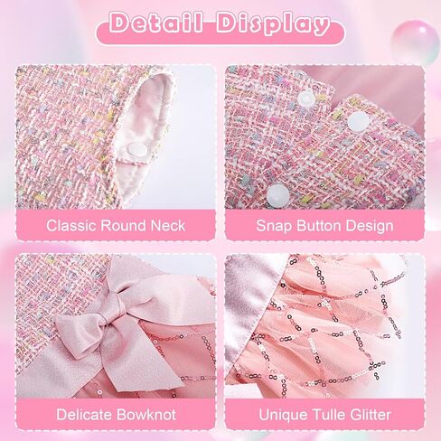 Plaid Dog Harness Dress and Leash Set, Fleece Puppy Sweater, Fall Winter Warm Pet Clothes with D Ring, Chihuahua Puppy Clothes for Small Dogs Girl Boy Winter Pet Dress XXS in Saudi Arabia