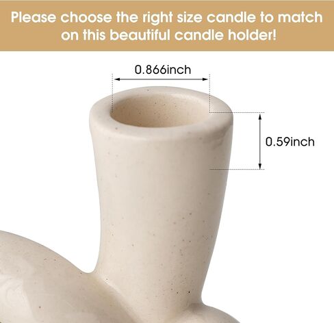 مجموعة حوامل الشموع البيضاء XGZY: قطعتان من حامل الشموع الحديث، شمعدانات سيراميك فريدة من نوعها لغرفة المعيشة، حامل تلفزيون، حامل شموع للمطبخ، غرفة الطعام، حامل شموع مستدقة لزينة عيد الميلاد in Kuwait
