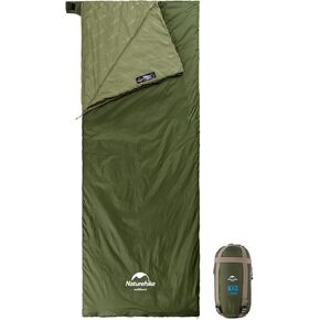 Naturehike Ultralight Sleeping Bag - Envelope Lightweight Portable, Waterproof, Comfort with Compression Sack - Great for 3 Season Traveling, Camping, Hiking