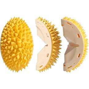 NVTED Cat Multifunction Brush, Durian Shaped Corner Tickler Cat Mint Self Hi Toy Hair Remover Furniture Protector Kittens Scratch Board Sisal Cat Scratching Pad Wall Mounted for Indoor Cats (Green) in Kuwait