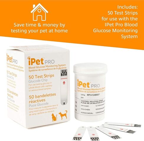 iPet PRO Blood Glucose Test Strips (Blood Glucose 50 ct. Test Strips) in Kuwait