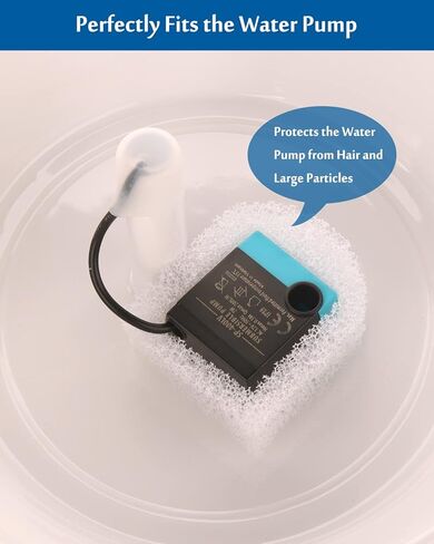 Foam Filters Replacement Compatible with Drinkwell Avalon,Stainless Steel 360 Pet Water Fountain,Pre Filters and a Motor Cleaning Brush Toolfor Cat Dog Water Dispenser(34+1 Pack) in Kuwait