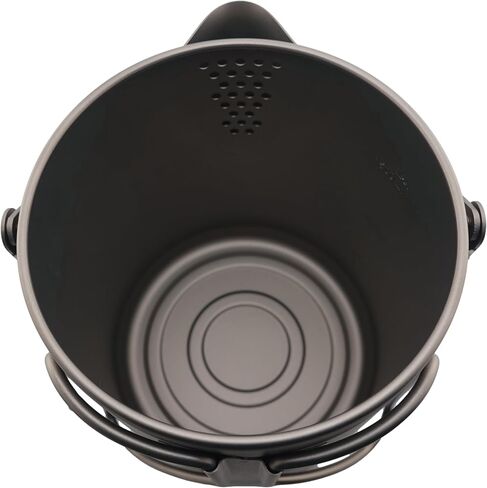 وعاء قهوة Valtcan Titanium Percolator سعة 1.5 لتر، غلاية تخييم خفيفة الوزن سعة 50 أونصة سائلة، مقبض زجاجي بسعة 6 أكواب، 395 جرام، غلاية مدمجة in Kuwait