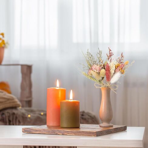 Auidy_6TXD 6 قطع من باقات الزهور المجففة، زهور مجففة صغيرة طبيعية، باقات قمح، قطع مركزية للطاولة، صندوق هدايا لوصيفة العروس، زهرة فتاة لحفلات زفاف بوهو، كعك عيد الميلاد، ديكور زجاجة الطاولة in Kuwait