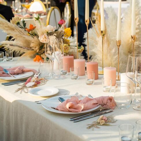 Auidy_6TXD 6 قطع من باقات الزهور المجففة، زهور مجففة صغيرة طبيعية، باقات قمح، قطع مركزية للطاولة، صندوق هدايا لوصيفة العروس، زهرة فتاة لحفلات زفاف بوهو، كعك عيد الميلاد، ديكور زجاجة الطاولة in Kuwait