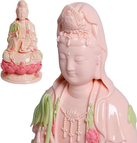 Top Ceramic Guan Yin Statue - Handmade Quan Yin Statues, Kwan Yin Statues, Quan Am Statue, Kuan Yin Statue,Guanyin Statue for Meditation Altar, Female Buddha Statue-Goddess of Mercy and Compassion in Saudi Arabia