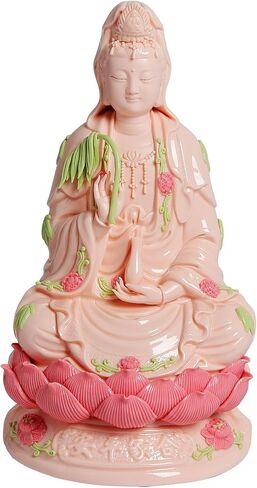 Top Ceramic Guan Yin Statue - Handmade Quan Yin Statues, Kwan Yin Statues, Quan Am Statue, Kuan Yin Statue,Guanyin Statue for Meditation Altar, Female Buddha Statue-Goddess of Mercy and Compassion in Saudi Arabia