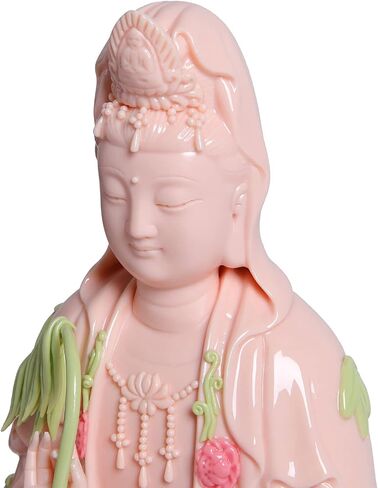 Top Ceramic Guan Yin Statue - Handmade Quan Yin Statues, Kwan Yin Statues, Quan Am Statue, Kuan Yin Statue,Guanyin Statue for Meditation Altar, Female Buddha Statue-Goddess of Mercy and Compassion in Saudi Arabia