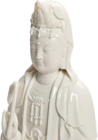 Top Ceramic Guan Yin Statue - Handmade Quan Yin Statues, Kwan Yin Statues, Quan Am Statue, Kuan Yin Statue,Guanyin Statue for Meditation Altar, Female Buddha Statue-Goddess of Mercy and Compassion in Saudi Arabia