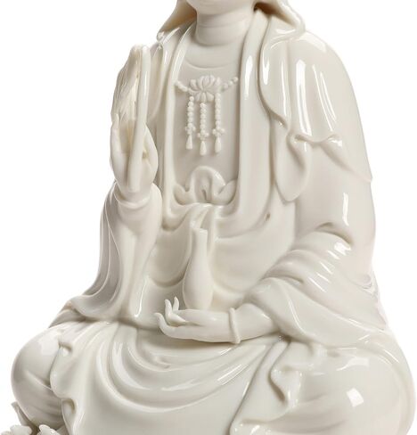 Top Ceramic Guan Yin Statue - Handmade Quan Yin Statues, Kwan Yin Statues, Quan Am Statue, Kuan Yin Statue,Guanyin Statue for Meditation Altar, Female Buddha Statue-Goddess of Mercy and Compassion in Saudi Arabia