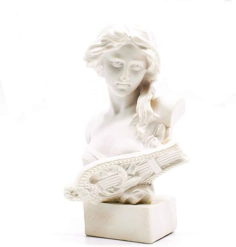 Resin Bust Statue 2.95 Inch Plaster Figurines Mini Home Decoration Sculpture White for Art Hobbyist-Artemis, Home Decoration in Saudi Arabia