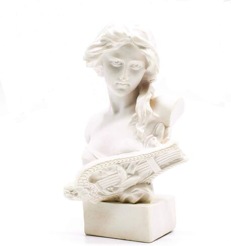 Resin Bust Statue 2.95 Inch Plaster Figurines Mini Home Decoration Sculpture White for Art Hobbyist-Artemis, Home Decoration in Saudi Arabia