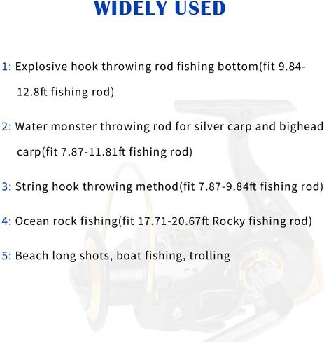 Fishing Reel, Spinning Fishing Reels Handle Parts Freshwater Double Bearing Light Smooth Casting 5.2:1Light Weight Ultra Smooth Powerful for Rock Freshwater Saltwater Fishing in Kuwait