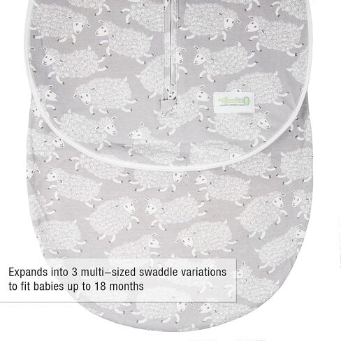 Woombie Grow with Me Baby Swaddle, Convertible Swaddle Fits Babies 0-9 Months, Expands to Wearable Blanket for Babies up to 18 Months, Watercolor Roses in Saudi Arabia
