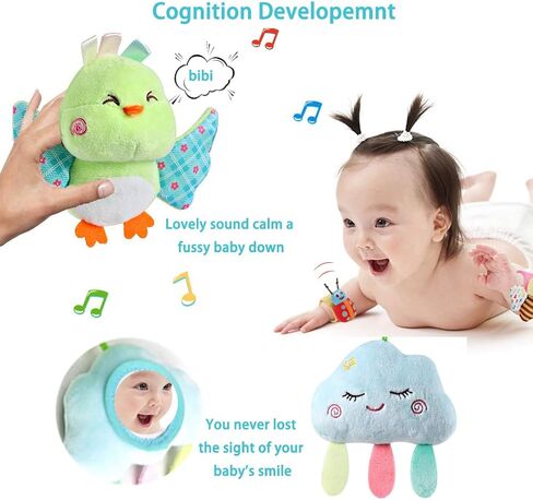 ألعاب الأطفال من YOYIKER لعبة عربة الأطفال بمشبك على مقعد السيارة للرضع، لعبة معلقة للأطفال مع خشخيشة هدية للأطفال الصغار (الحيوانات البحرية) in Kuwait