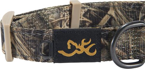 Browning Classic Preformance Webbing Pet Collar, Fully Adjustable, Available in Solid Colors and Camo Patterns, Realtree MAX-7, Large in Saudi Arabia