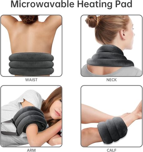 وسادة تسخين قابلة للاستخدام في الميكروويف لتخفيف الألم، وسادات تسخين اليوغا متعددة الأغراض مع العلاج العطري العشبي للرقبة والكتف وآلام العضلات وآلام الظهر وتشنجات الدورة الشهرية وضغط حرارة الميكروويف وسادة وسادة رطبة الحرارة in Kuwait