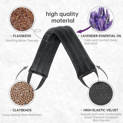 وسادة تسخين قابلة للاستخدام في الميكروويف لتخفيف الألم، وسادات تسخين اليوغا متعددة الأغراض مع العلاج العطري العشبي للرقبة والكتف وآلام العضلات وآلام الظهر وتشنجات الدورة الشهرية وضغط حرارة الميكروويف وسادة وسادة رطبة الحرارة in Kuwait