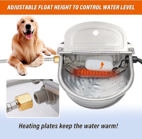 وعاء ماء ساخن للكلاب والقطط، وعاء دافئ للحيوانات الأليفة، شتوي حراري خارج، طبق ماء للقطط، وعاء ماء تلقائي للماشية للحصان، الكلاب الكبيرة، الماشية، البقرة، الماعز، الخنازير، الدجاج، موزع مياه الكلاب التلقائي in Kuwait