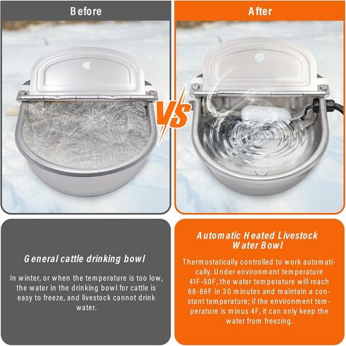 وعاء ماء ساخن للكلاب والقطط، وعاء دافئ للحيوانات الأليفة، شتوي حراري خارج، طبق ماء للقطط، وعاء ماء تلقائي للماشية للحصان، الكلاب الكبيرة، الماشية، البقرة، الماعز، الخنازير، الدجاج، موزع مياه الكلاب التلقائي in Kuwait